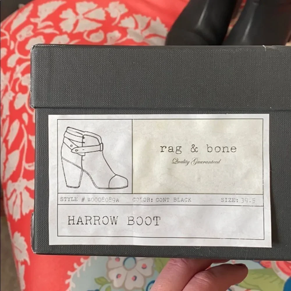 rag & bone // Harrow Leather Ankle Bootie w/ Box & Dustbag